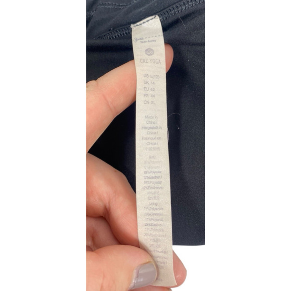 Crazy Yoga Skirt Skort Black Tennis Prep Built in Shorts Stretch Womens Large - Picture 7 of 9